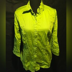 Bright Green 3/4 sleeve blouse